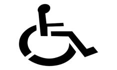 Reusable Plastic Stencil - Handicap Parking Symbol