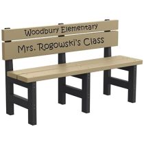 Kids' Height Engraved Bench
